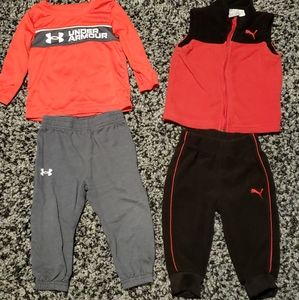 Under armour and puma outfit lot